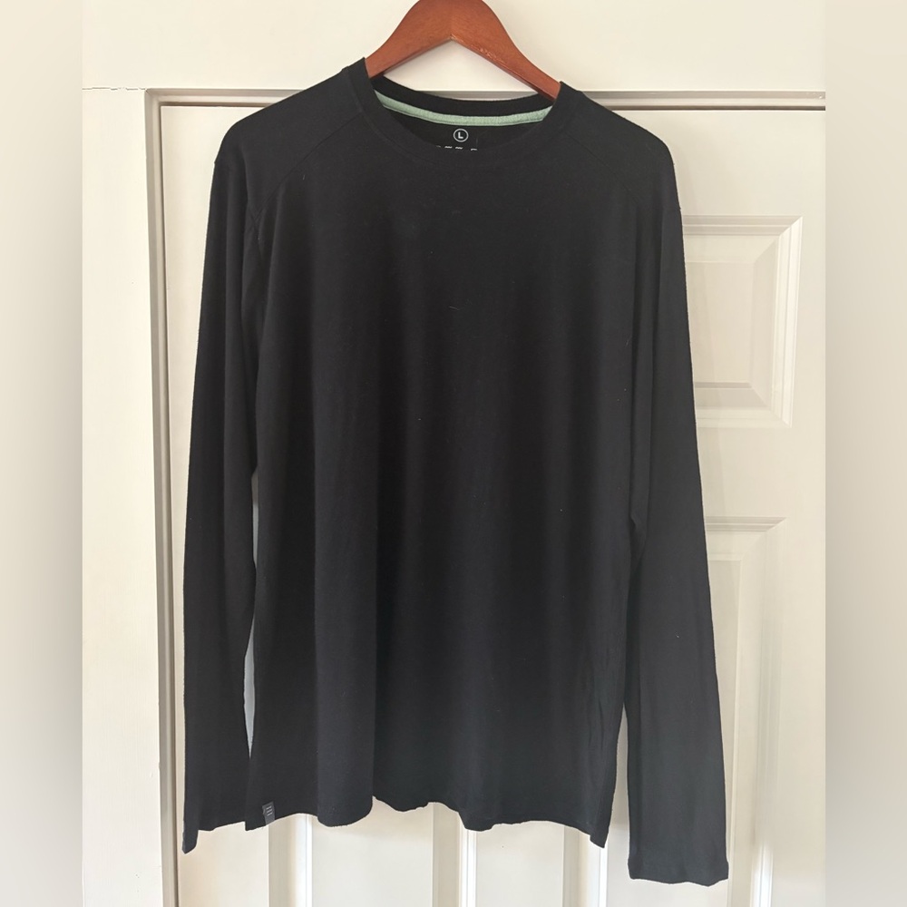 Men's Black Free Fly Long Sleeve Shirt